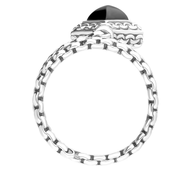 Tiffany Kay Studio Sterling Silver Onyx Shield Ring — View 2