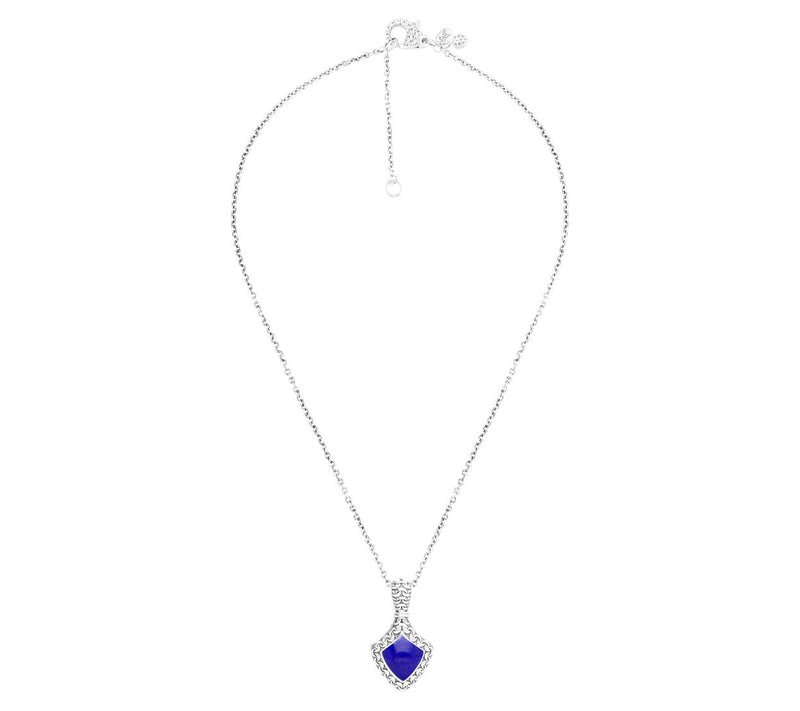 Tiffany Kay Studio Sterling Silver Lapis Pendan t w/ Chain — View 4