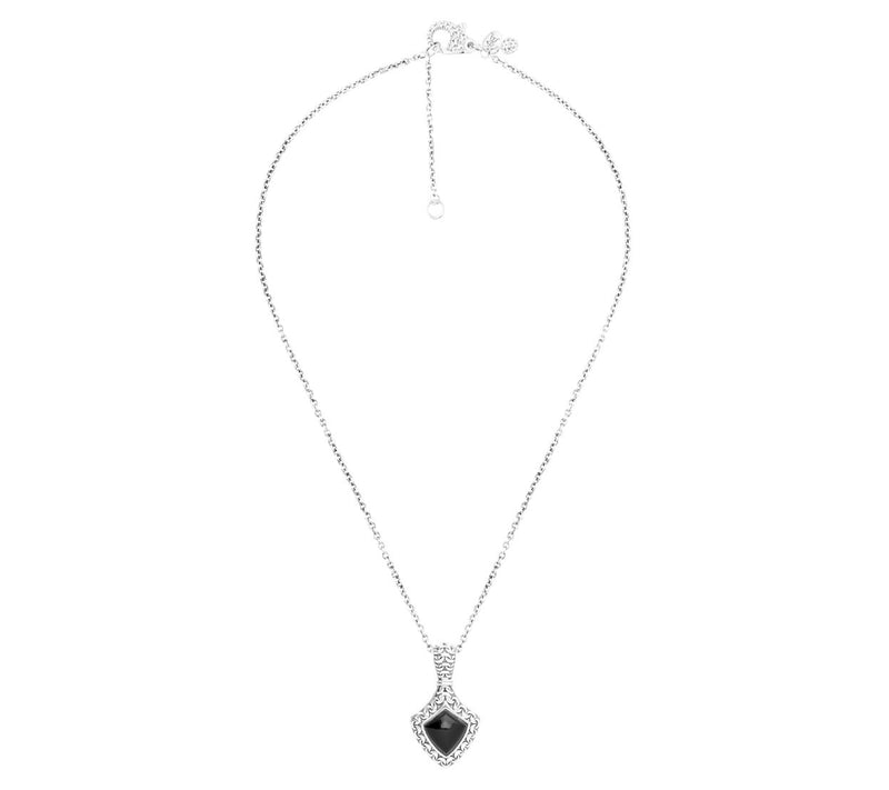 Tiffany Kay Studio Sterling Silver Onyx Pendant w/ Chain — View 4