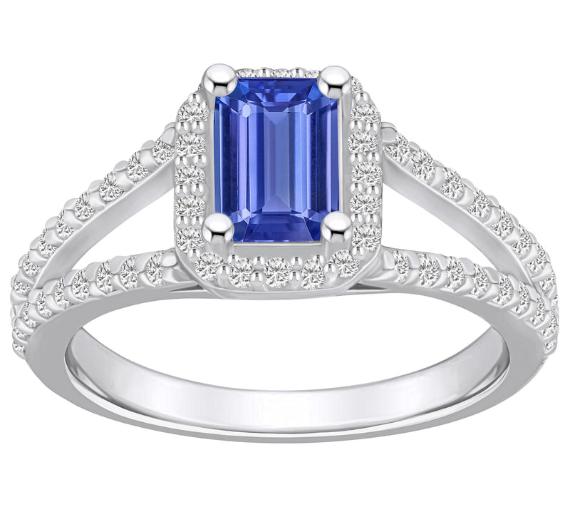 Affinity Gems Tanzanite & Diamond Ring, 14K Gol — View 3