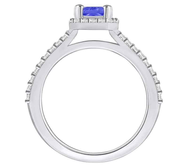 Affinity Gems Tanzanite & Diamond Ring, 14K Gol — View 6