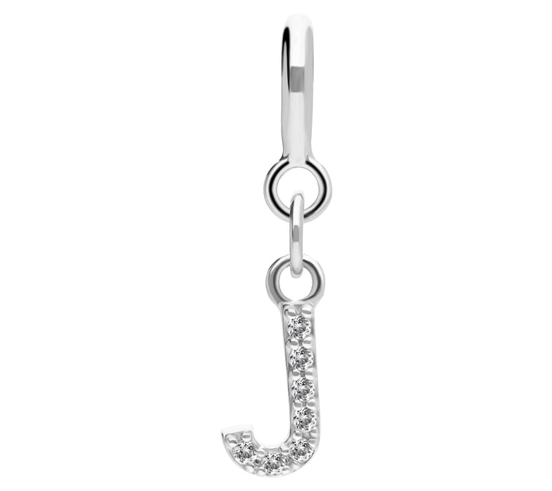 Elyse Ryan Sterling Silver White Topaz I nitialCharm — View 21