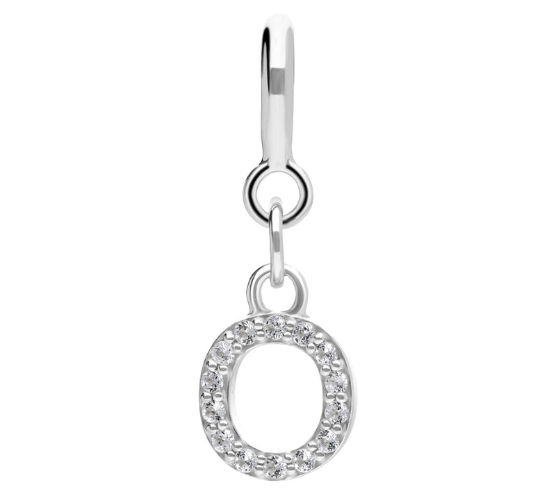Elyse Ryan Sterling Silver White Topaz I nitialCharm — View 31