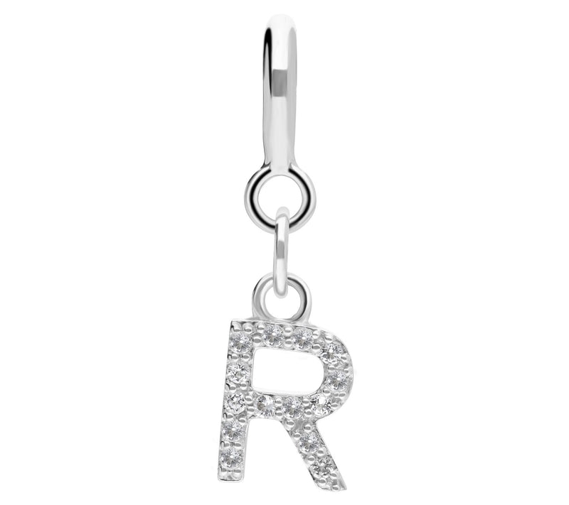Elyse Ryan Sterling Silver White Topaz I nitialCharm — View 37