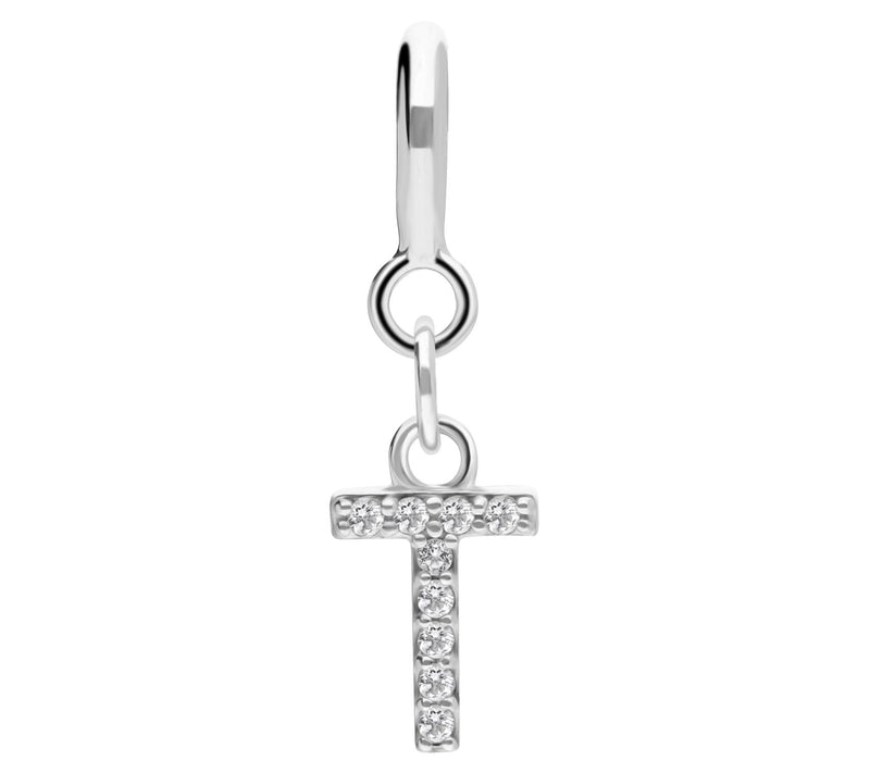 Elyse Ryan Sterling Silver White Topaz I nitialCharm — View 41