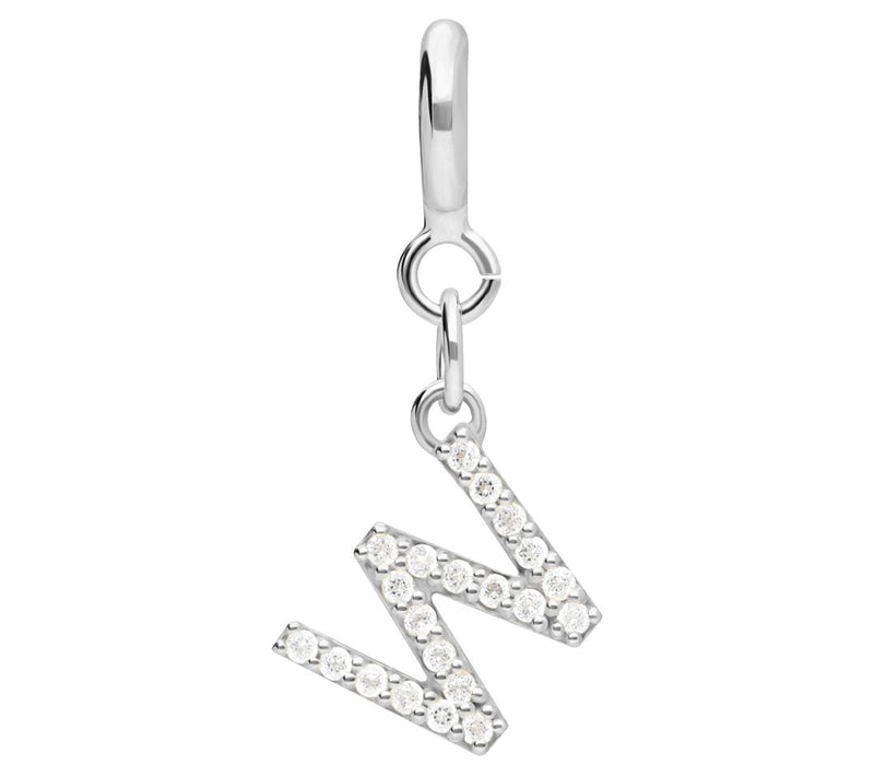 Elyse Ryan Sterling Silver White Topaz I nitialCharm — View 47