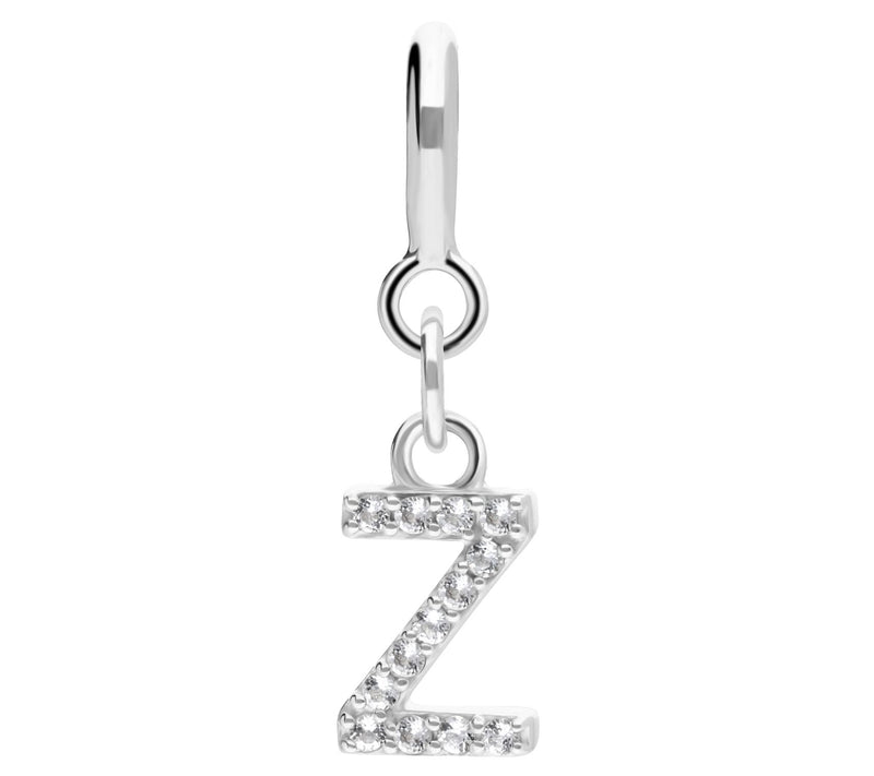 Elyse Ryan Sterling Silver White Topaz I nitialCharm — View 53