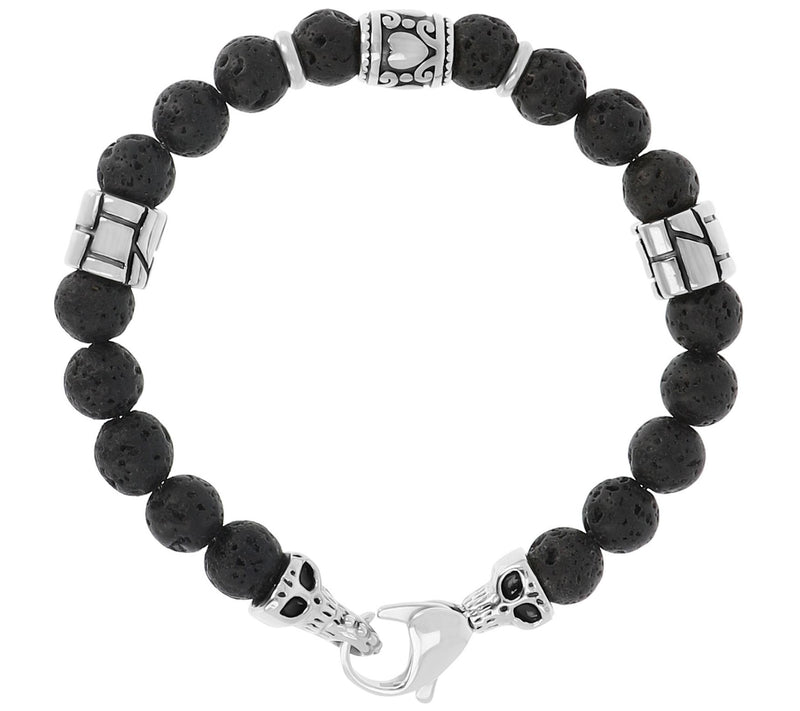 Mistero for Him Black Bead Bracelet — View 3