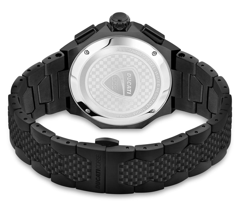 Ducati Corse Motore Men's Black Stainless Steel Watch — View 4