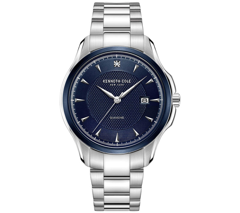Kenneth Cole New York Men's Blue Dial Diamond A ccent Watch — Main view