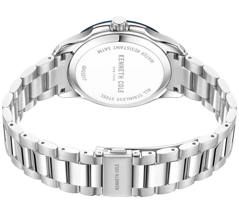 Kenneth Cole New York Men's Blue Dial Diamond A ccent Watch — View 4