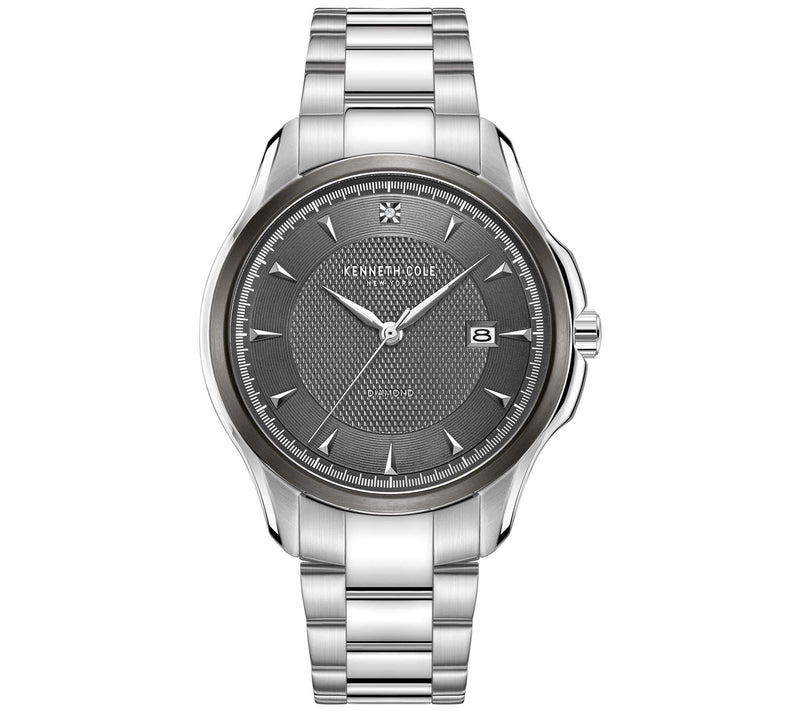 Kenneth Cole New York Men's Gray Dial Diamond A ccent Watch — Main view