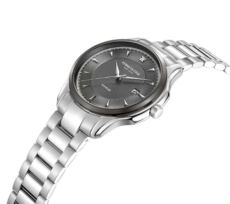 Kenneth Cole New York Men's Gray Dial Diamond A ccent Watch — View 5