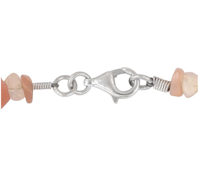 Sterling Silver Multi-Color Moonstone Necklace — View 6