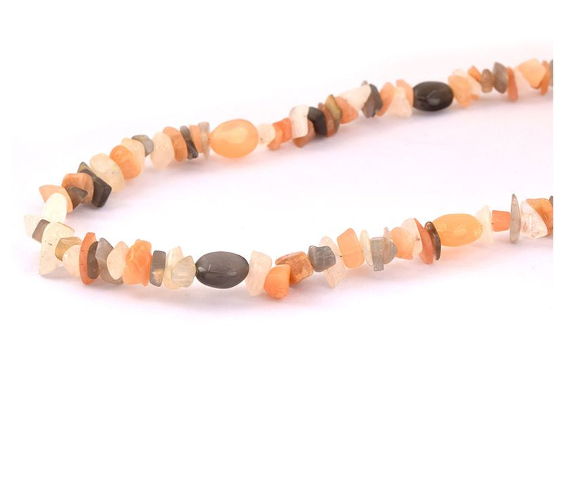 Sterling Silver Multi-Color Moonstone Necklace — View 7