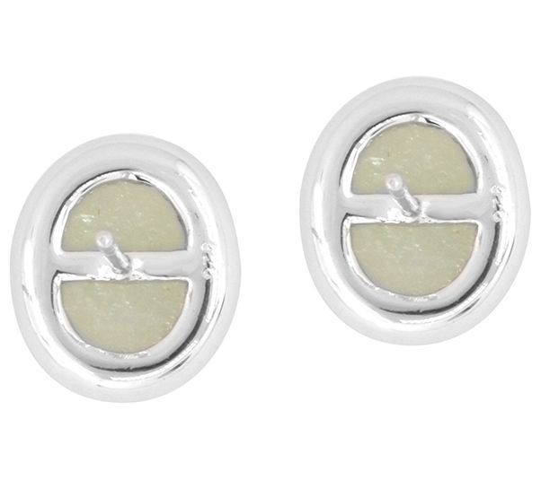 Affinity Gems Green Aventurine Stud Earrings, Sterling Silver — View 5