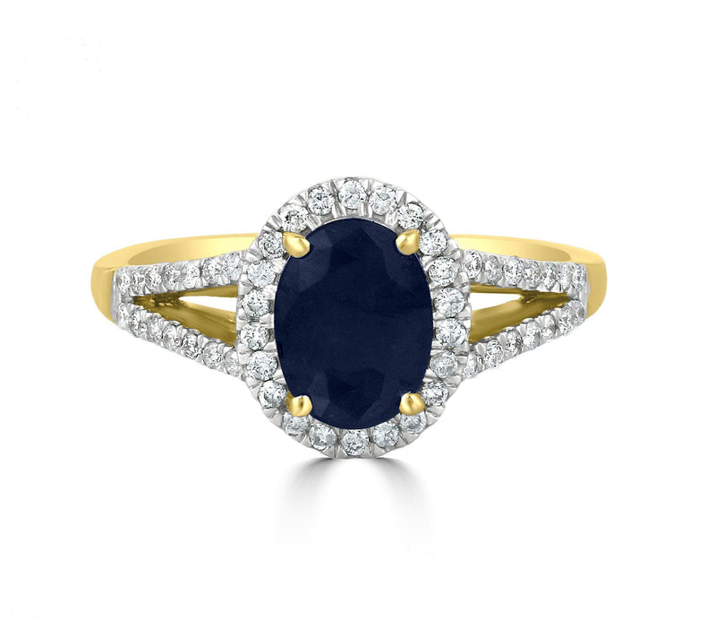 Affinity Gems Precious Gemstone & Diamond Ring, 14K Gold — View 8