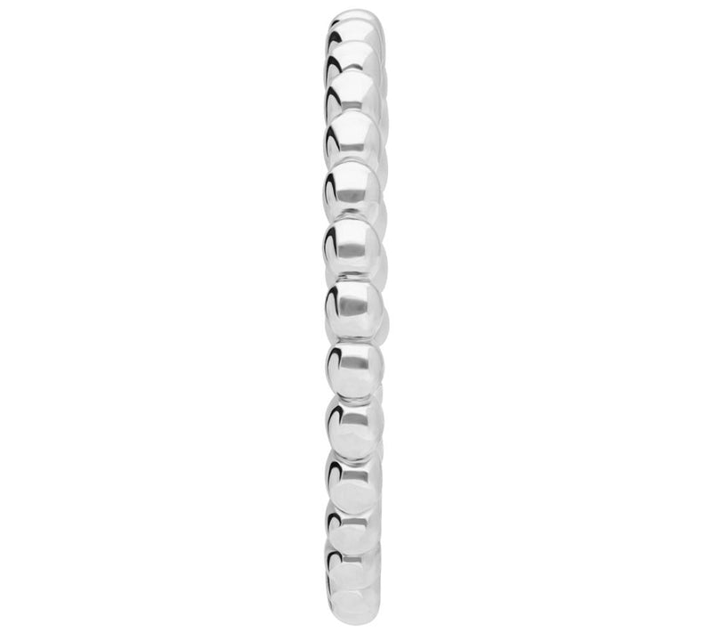 Elyse Ryan Sterling Silver Beaded Eternity Band Ring — View 3