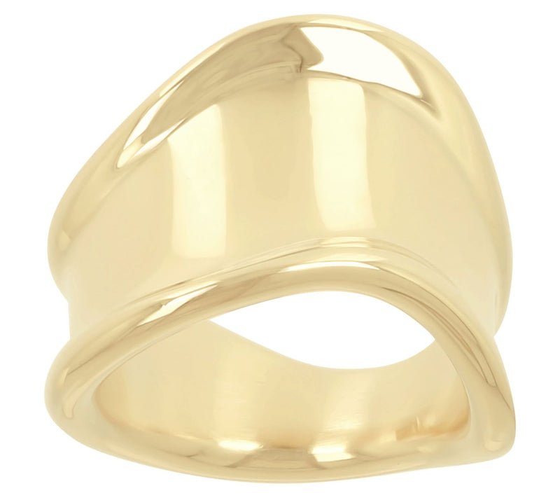 BellaOro Polished Band Ring, 14K Over Resin — View 3