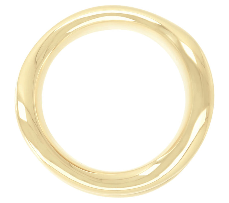 BellaOro Polished Band Ring, 14K Over Resin — View 5