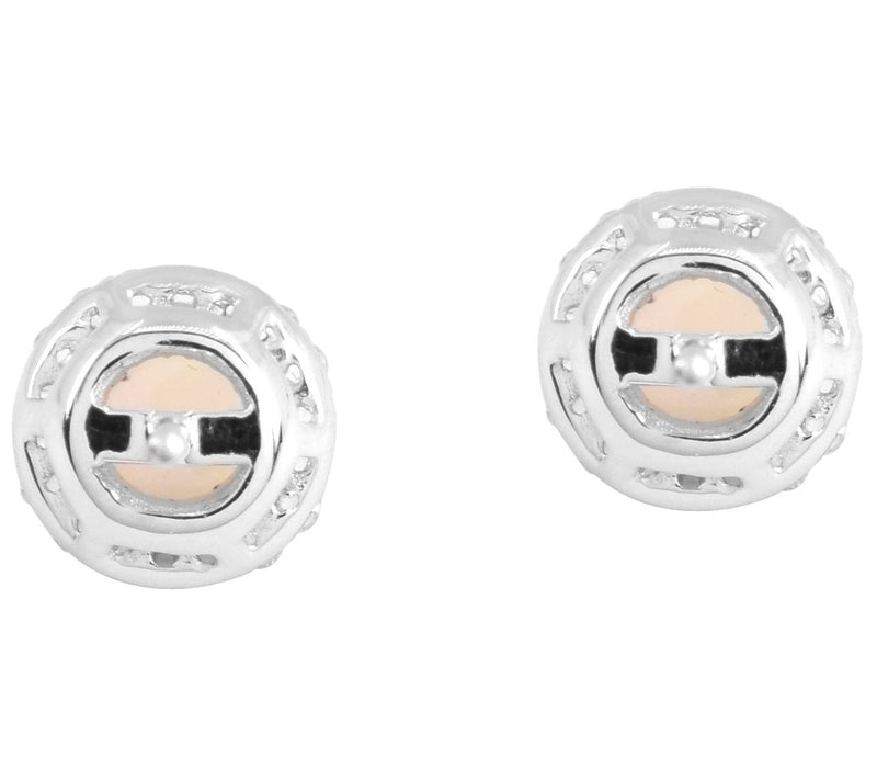 Affinity Gems Opal & White Topaz Earrings, Sterling Silver — View 4