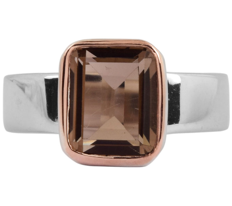 Affinity Gems Two-Tone Smoky Quartz Ring, Sterling Silver — View 4
