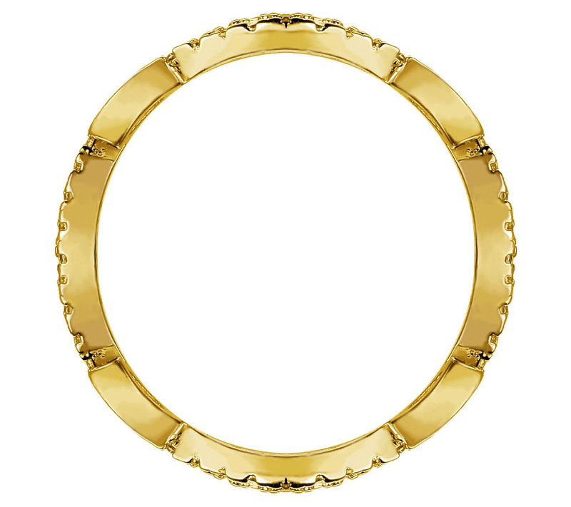 Diamonique 1.30 cttw Wave Ring, 14K Gold Clad — View 6