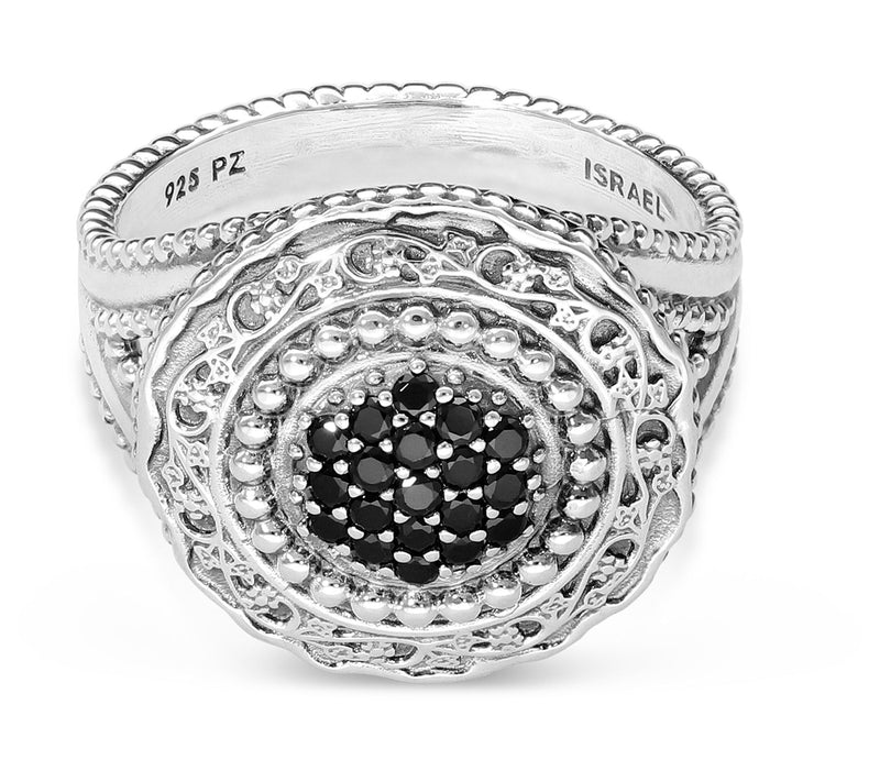 Or Paz Sterling Silver Pave Gemstone Cocktail Ring — View 7