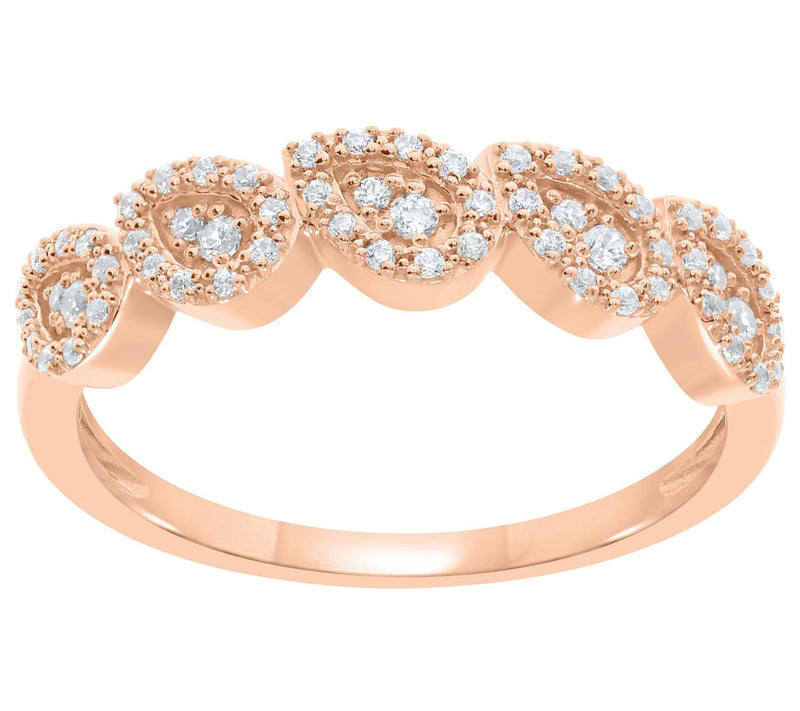 Diamond Anniversary Band Ring, 14K Gold — View 3