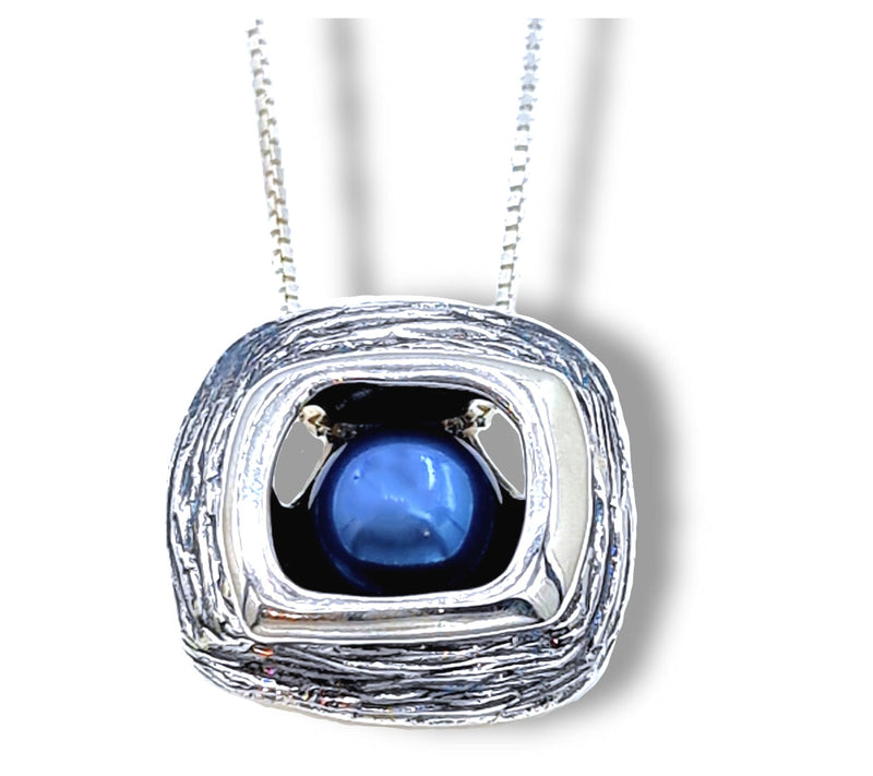 Hagit Sterling Silver Cultured Pearl Pendant w/ Chain — Main view