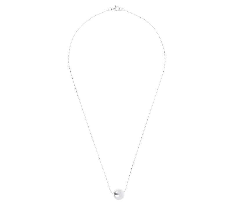 UltraFine Silver 12mm Sliding Bead Necklace — View 8