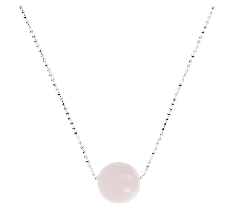 UltraFine Silver 12mm Sliding Gemstone Bead Necklace — View 11