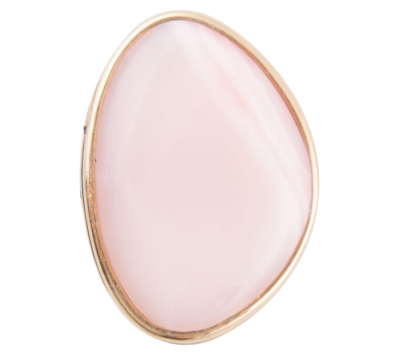 Barse Artisan Crafted Pink Opal Statement Ring — View 2