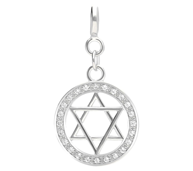 Elyse Ryan Sterling Silver Star of David Charm — View 3