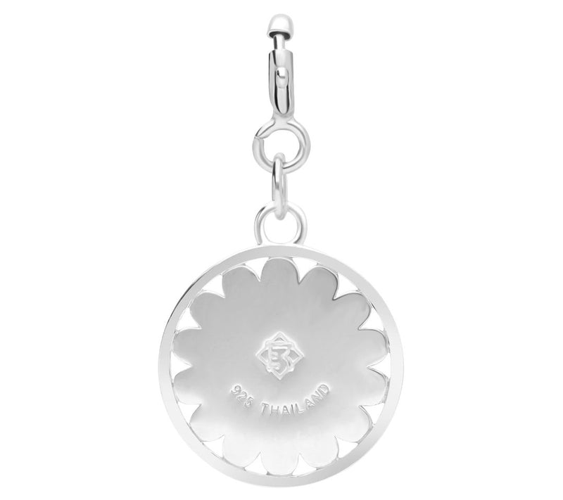 Elyse Ryan Sterling Silver Turquoise Flower Charm — View 5