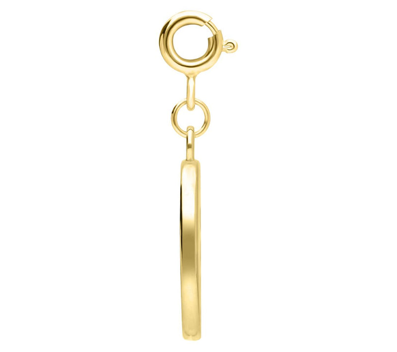 Elyse Ryan 14K Gold Clad Cut Out Initial Charm — View 2