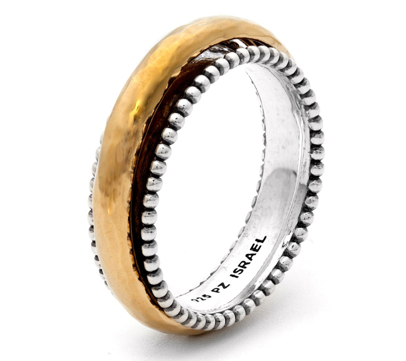 Or Paz Sterling Silver Beaded Spinner Ring — View 5