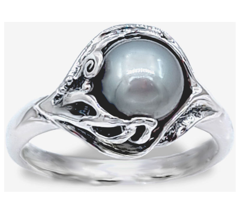 Hagit Sterling Silver "Mermaid" Cultured Pearling — View 3
