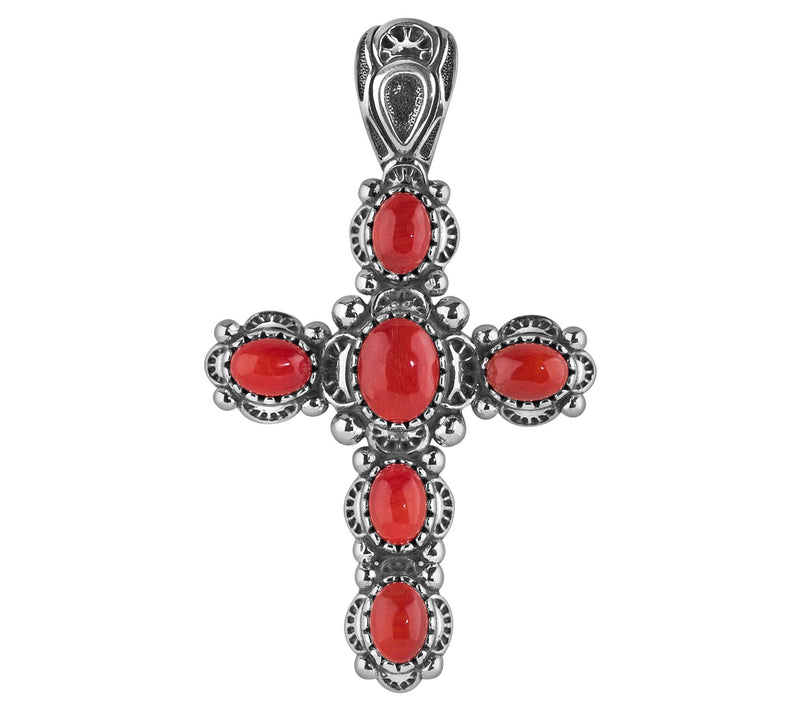 American West Sterling Classics Gemstone Cross Enhancer — View 6