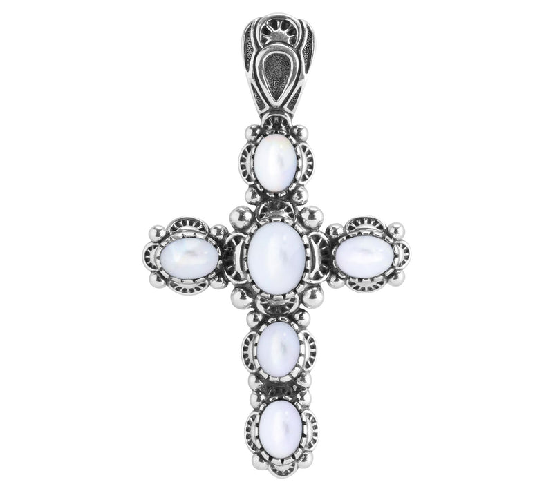American West Sterling Classics Gemstone Cross Enhancer — View 8
