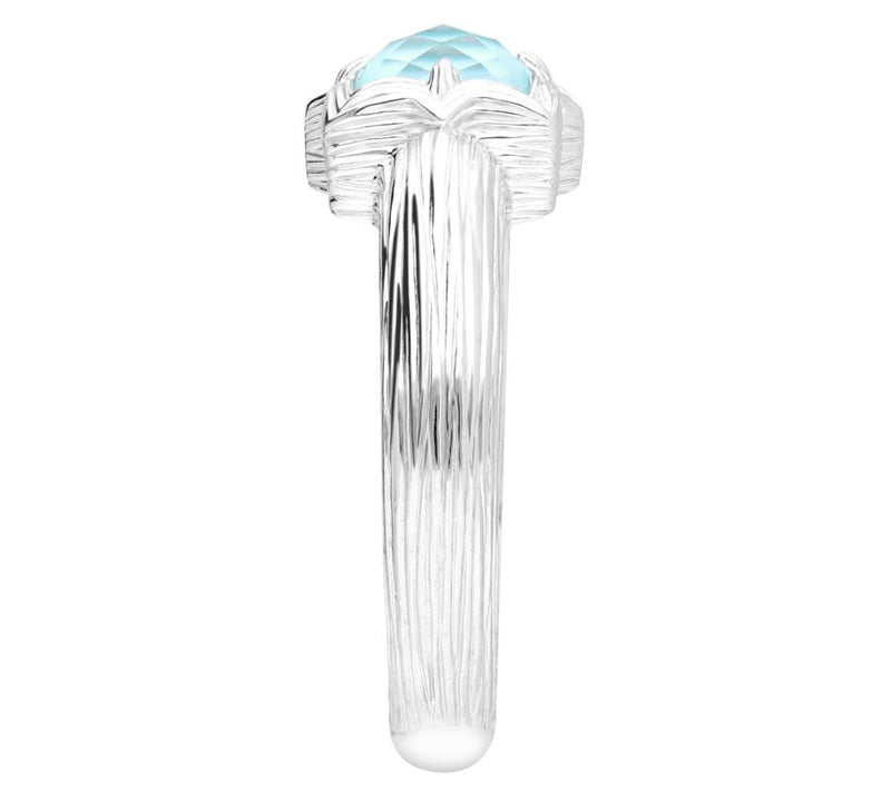 Ariva Sterling Silver Turquoise Doublet Ring — View 3