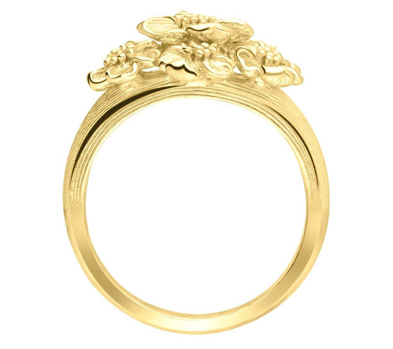 Ariva Silver 18K Gold-Clad Bouquet Ring — View 2