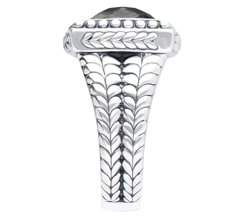 Tiffany Kay Studio Sterling Silver Herringbone Onyx Ring — View 3