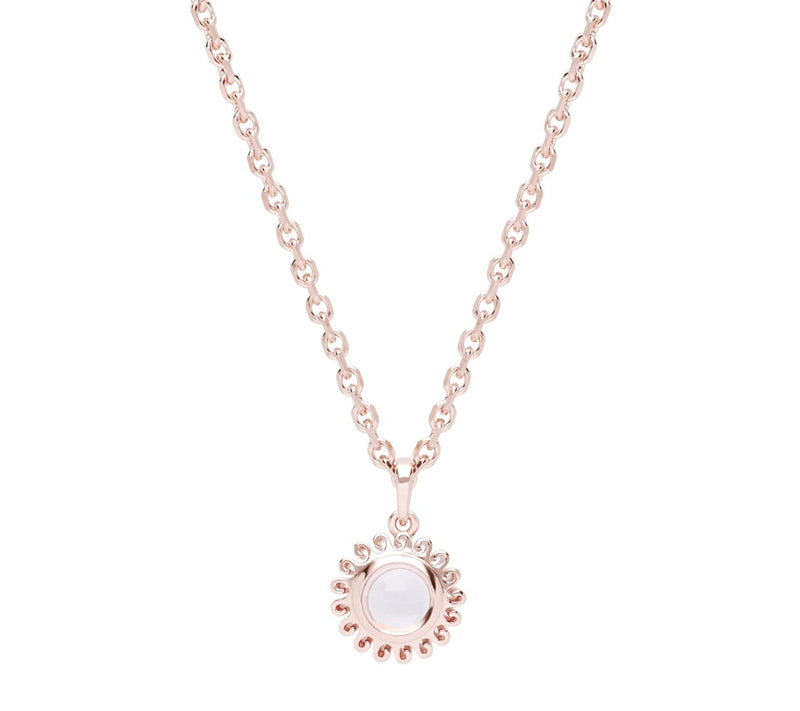 Goddaughters 14K Rose Gold Clad Morganite Pendant w/ Chain — Main view