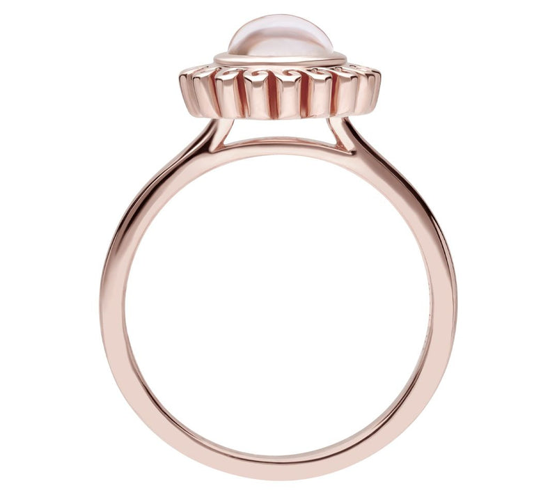 Goddaughters 14K Rose Gold Clad Morganite Sun Ring — View 2