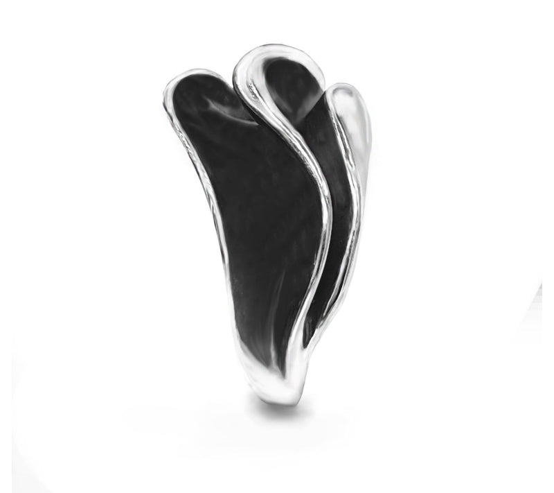 Hagit Sterling Silver Gala Collection Ripple Ring — View 3