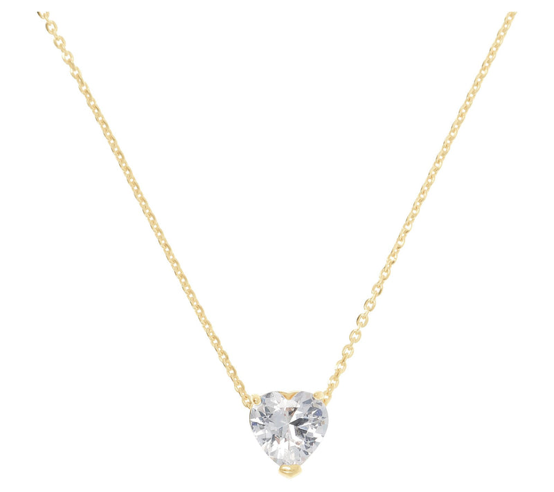 Diamonique 2.50 cttw Heart Necklace, Sterling S ilver — View 5
