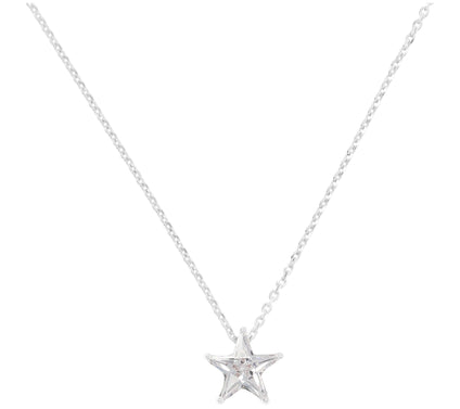 Diamonique 2.00 cttw Star Necklace, Sterling Silver