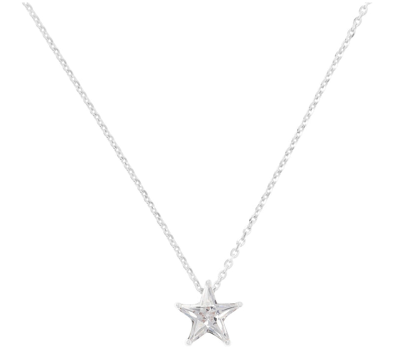Diamonique 2.00 cttw Star Necklace, Sterling Silver — Main view