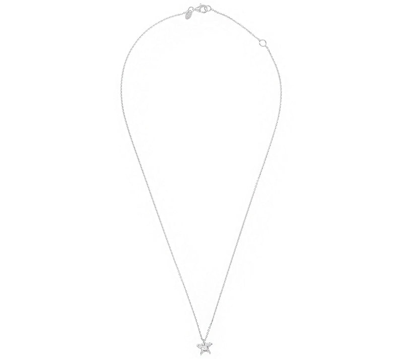 Diamonique 2.00 cttw Star Necklace, Sterling Silver — View 6